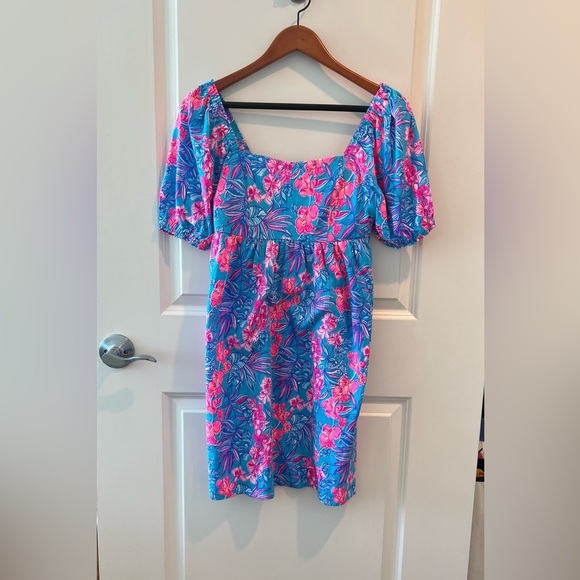 Lilly Pulitzer Delaney Short Sleeve Dress Size 2 - Picture 3 of 15